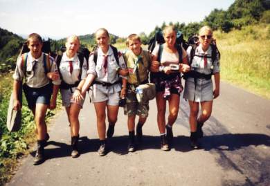 Lato 1997, obóz wędrowny 118 PDH - Bieszczady